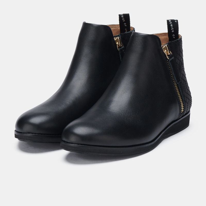 Rollie - Side Zip Geo - Black