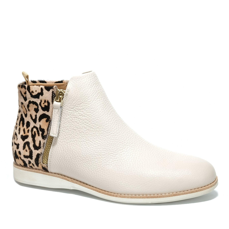 Rollie - Side Zip Bone/Neutral Leopard