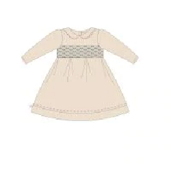 Korango - Smocked Dress - Ivory