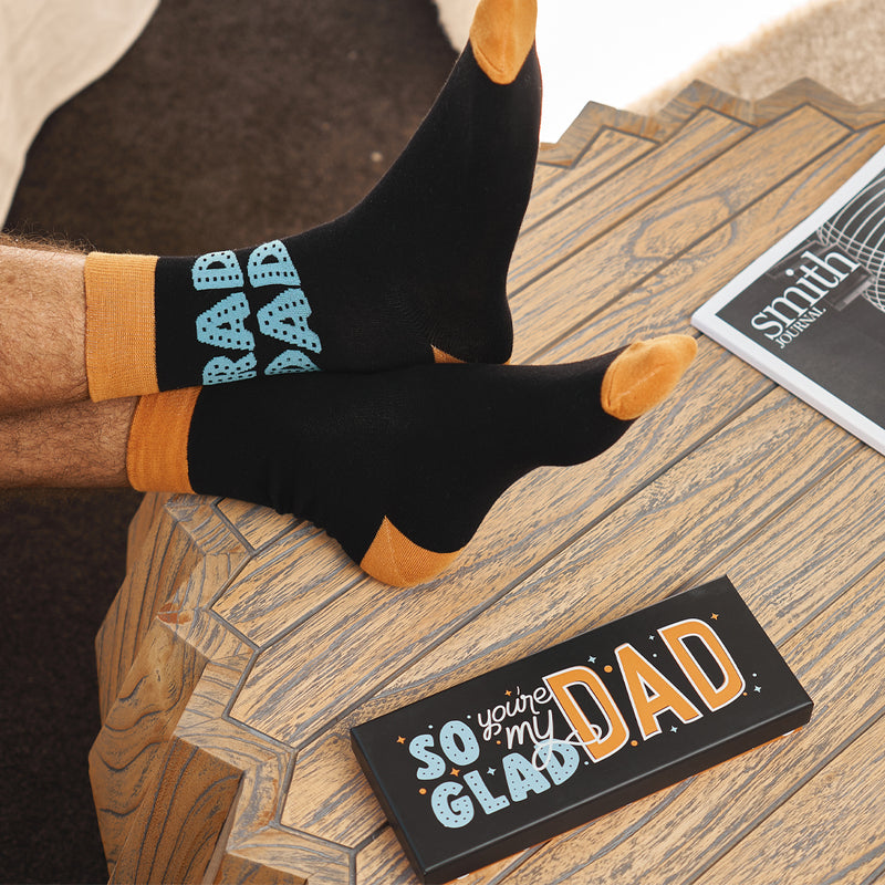 Annabel Trends - Glad You are My Dad Socks - Boxed