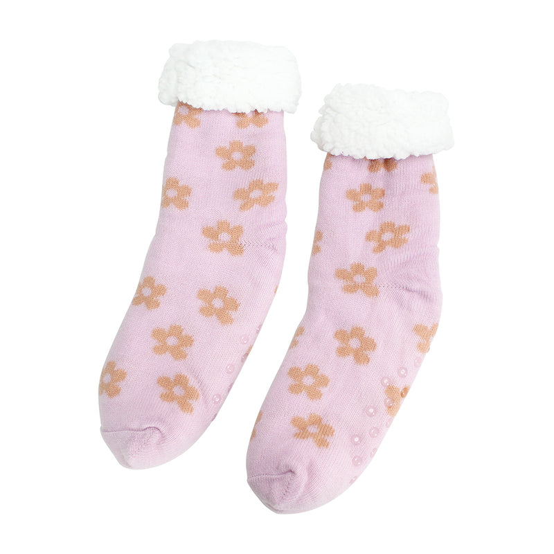 Annabel Trends - Lounge Socks - Daisy Lilac