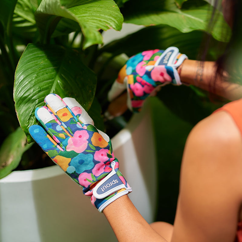 Annabel Trends - Sprout Goatskin Gloves - Spring Bloom