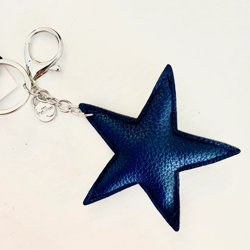 Holiday Trading - Stardust Solid Keyring - Denim