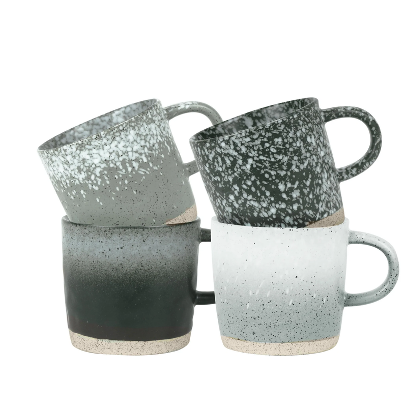 Robert Gordon - Strata Mugs - Grey Mixed 4pk