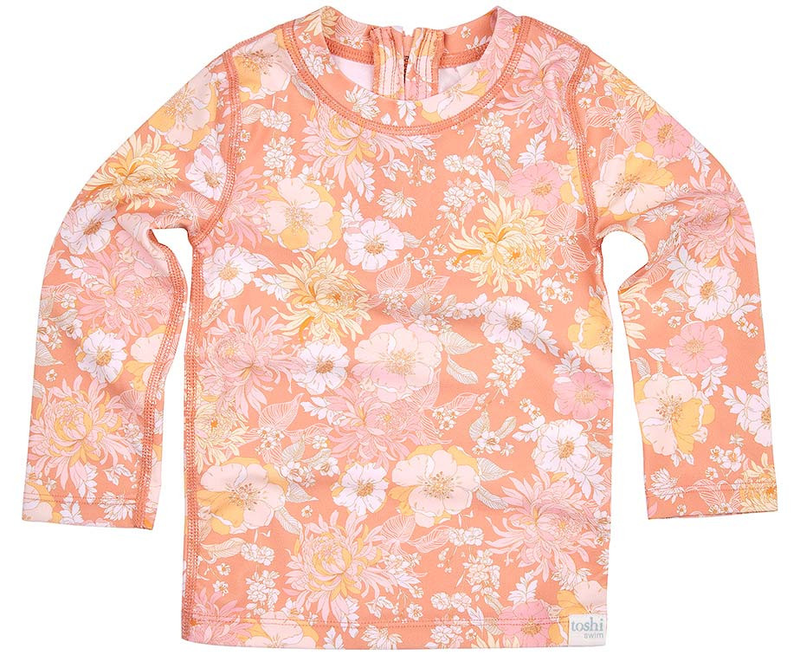 Toshi - Swim Rashie Long Sleeve - Tea Rose