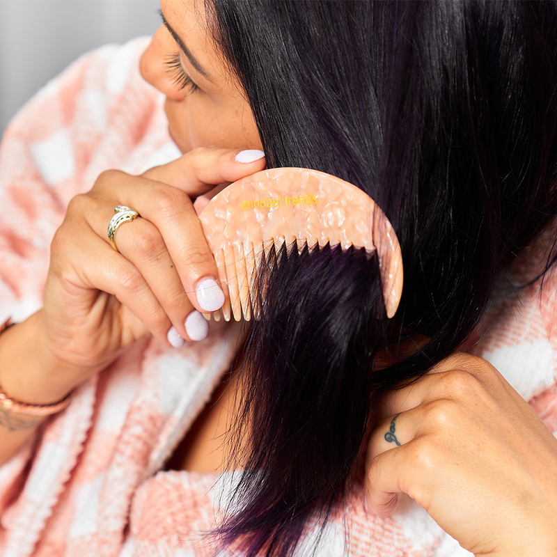 Annabel Trends - Tamed Moon Shaped Comb - Malachite