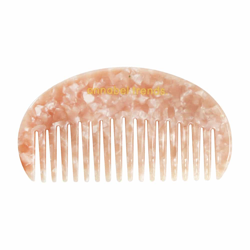 Annabel Trends - Tamed Moon Shaped Comb - Pink Pearl