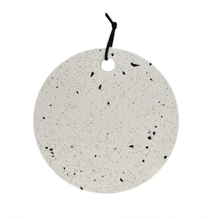 Coast to Coast - Terrazzo Rnd Serving Board - White 30cm