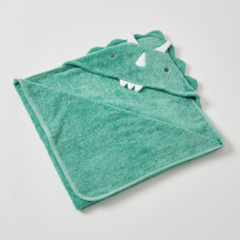 Nordic Kids-Theo Dinosaur Baby Hooded Towel