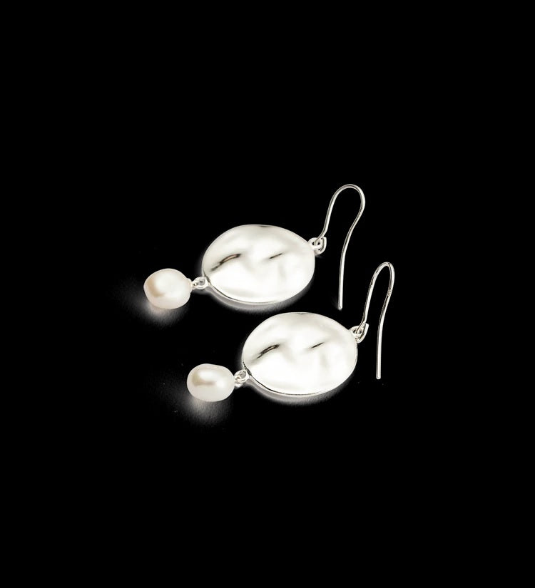 Kirstin Ash - Tidal Pearl Earrings - Sterling Silver