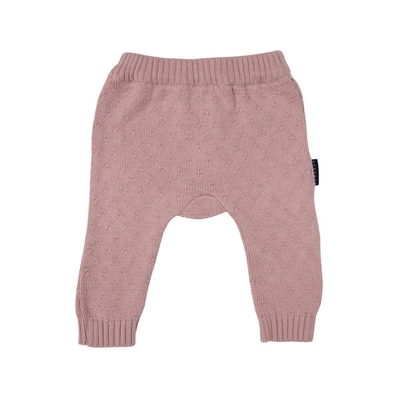 Korango - Textured Knit Legging - Dusty Pink