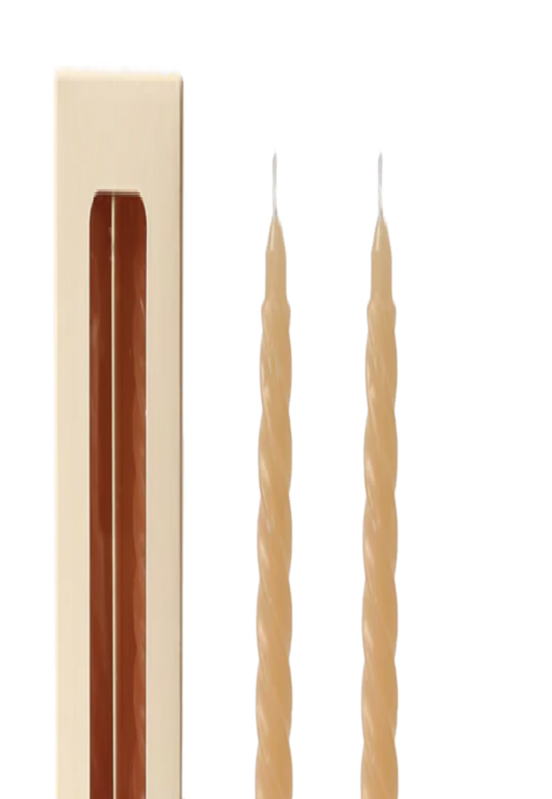 Burchgrove - Scented Sprial Candle - Vanilla Caramel