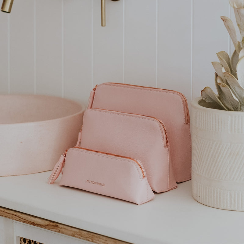 Annabel Trends - Vanity Bag Pale Pink - Medium