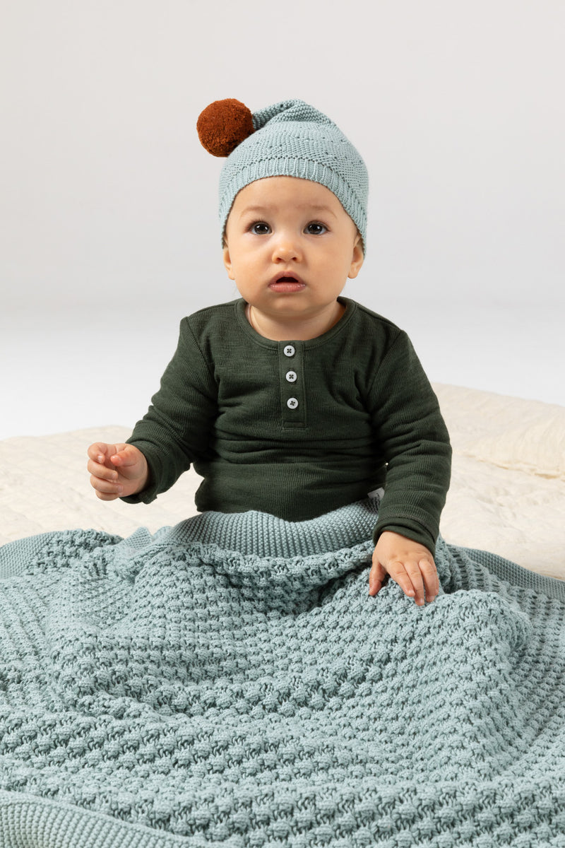 Indus - Vintage Knit Hat - Duck Egg