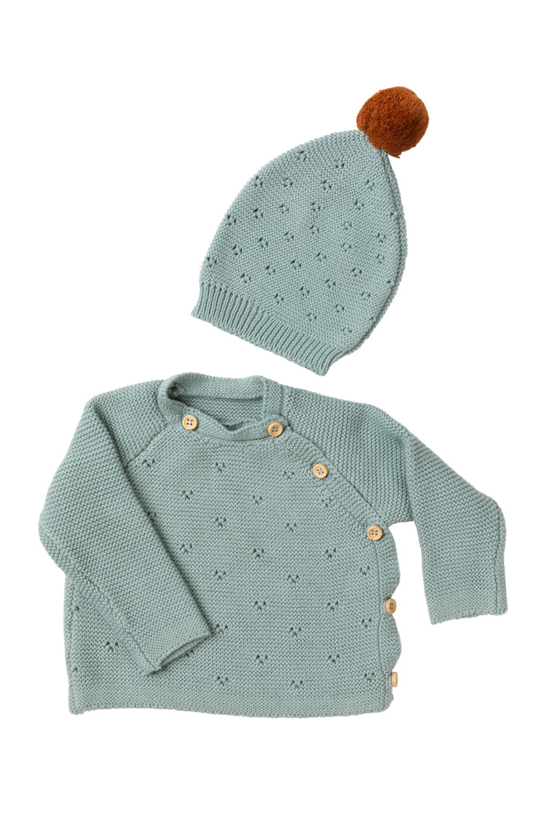 Indus - Vintage Knit Hat - Duck Egg