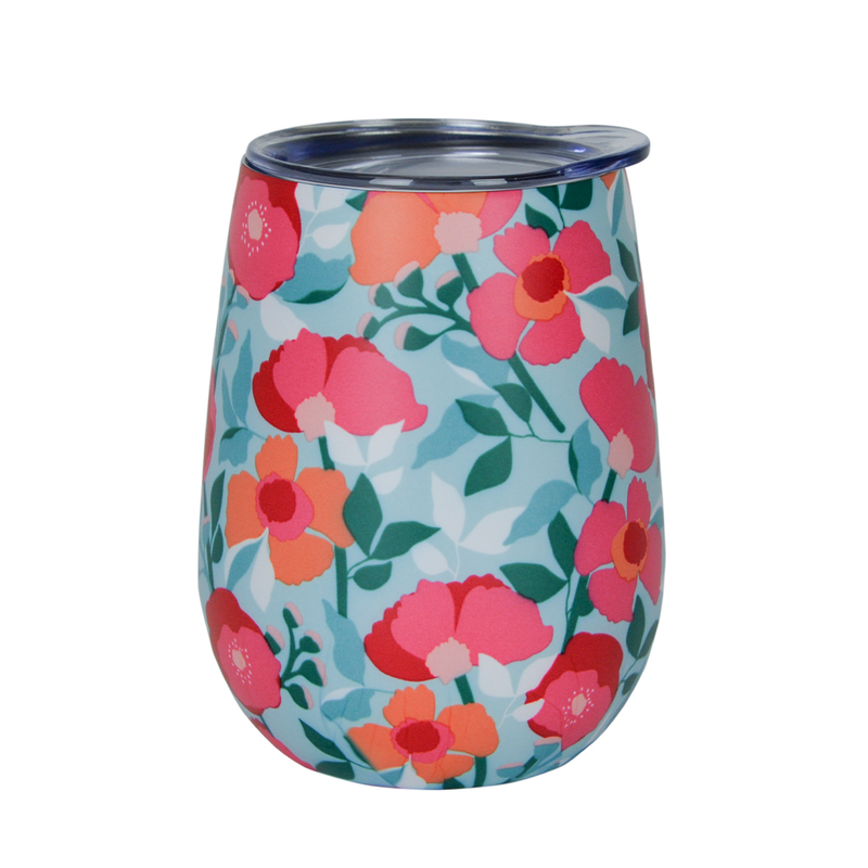Annabel Trends - Wine Tumblers S/S - Sherbet Poppies