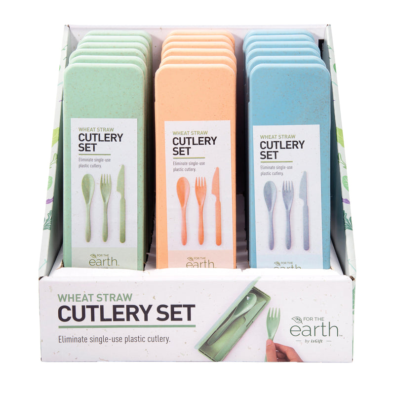 Is Gift - For The Earth - Wheat Straw Cutlery Set