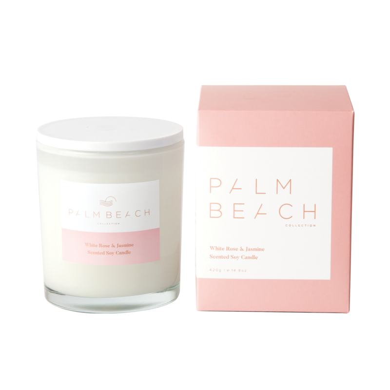 Palm Beach Candle  - White Rose & Jasmine 420g