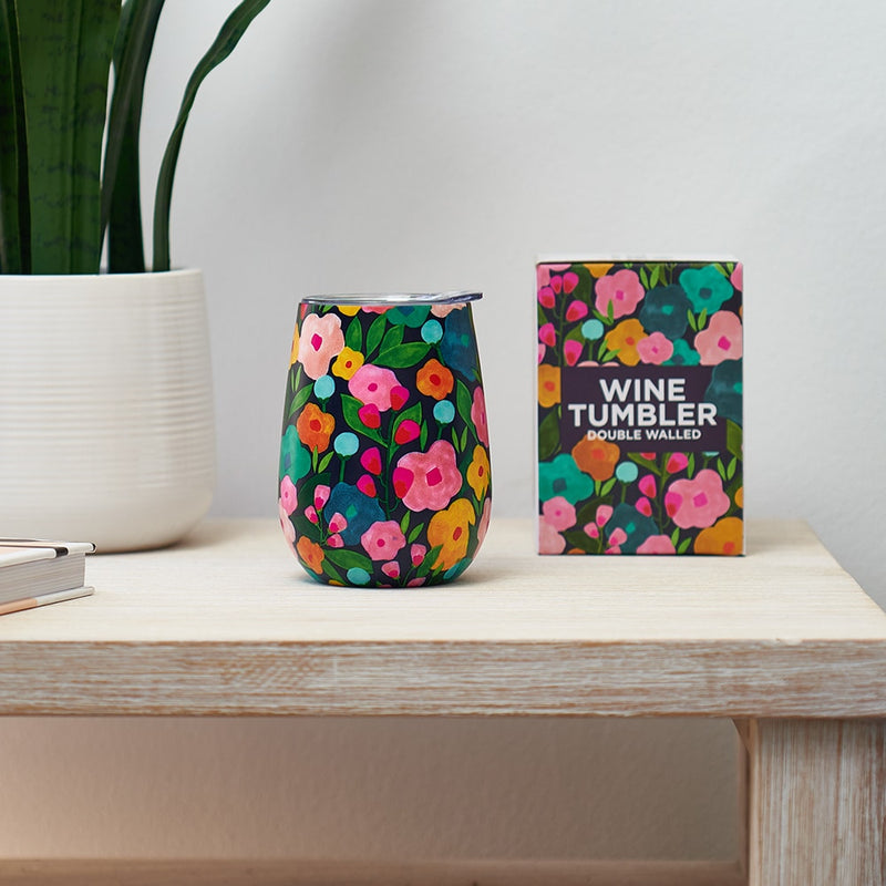 Annabel Trends - Wine Tumbler - Spring Blooms