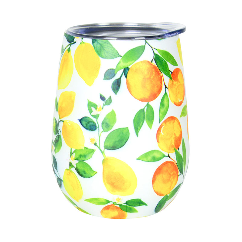 Annabel Trends - Wine Tumbler S/Less - Amalfi Citrus