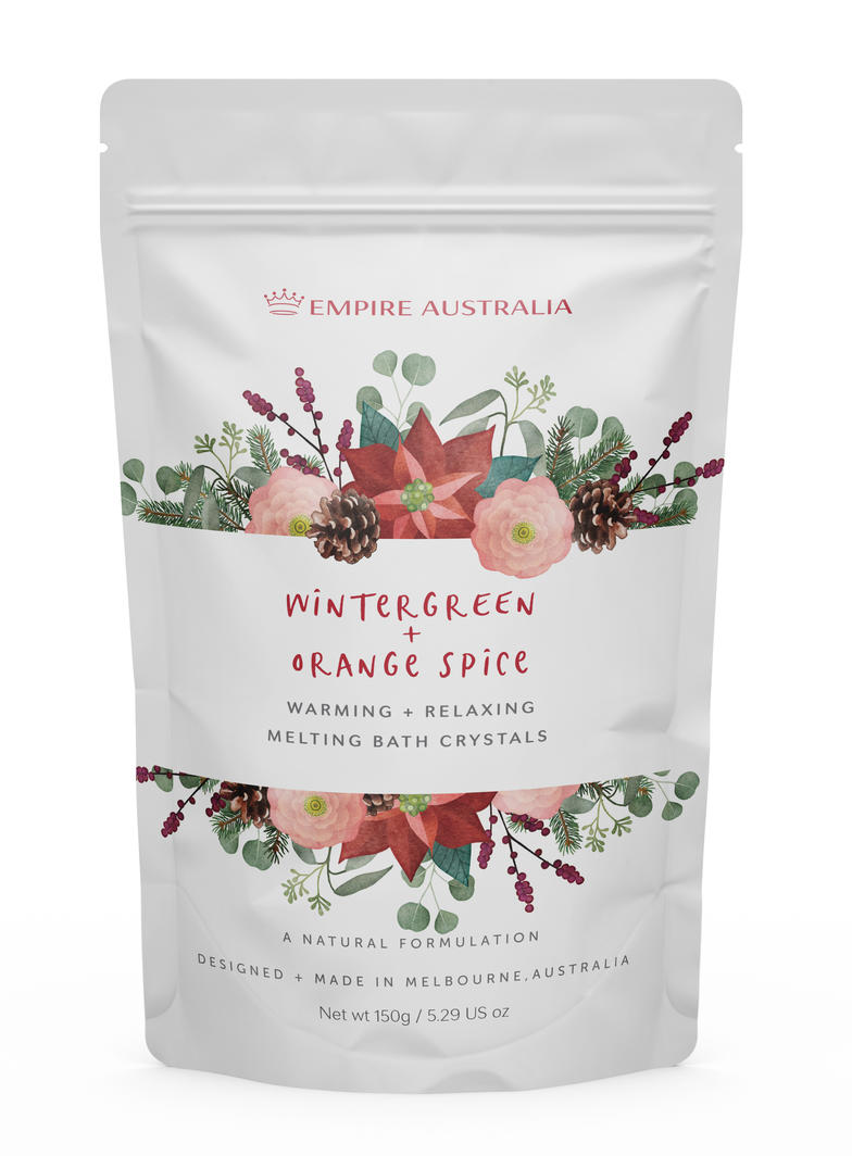 Empire Australia - Winter Green & Orange Spice Bath Salts 150gr