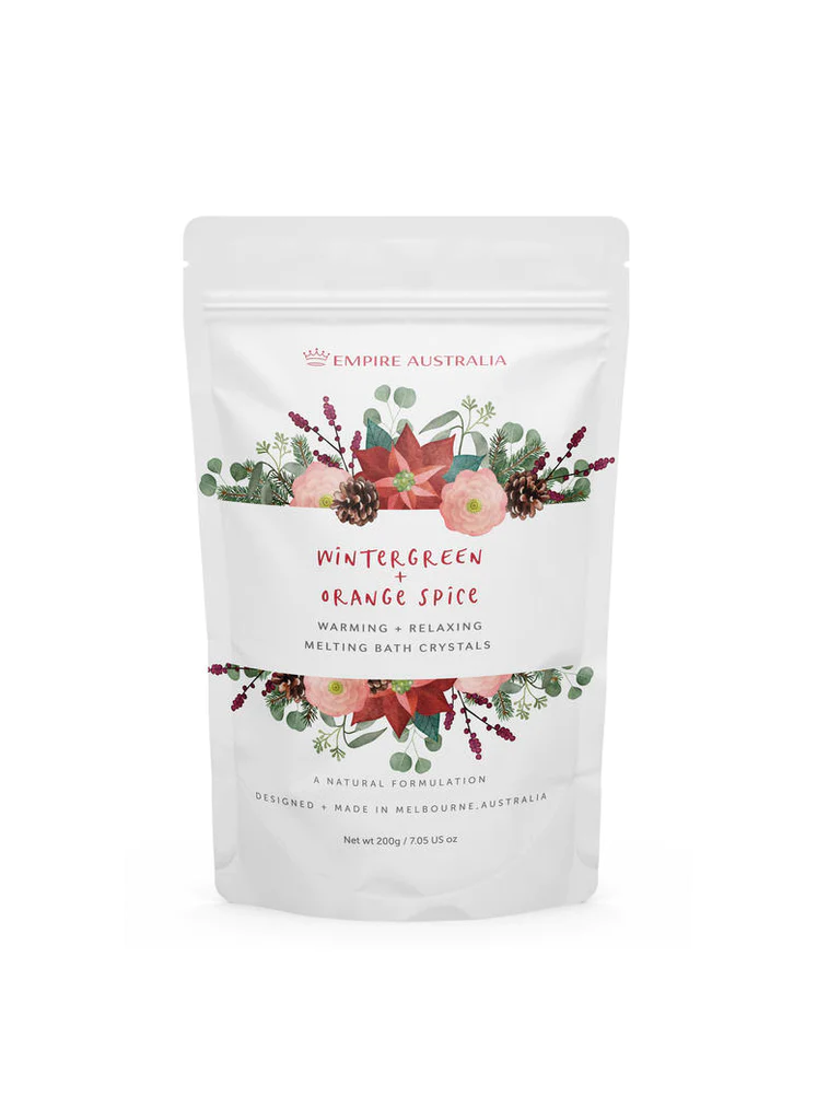 Empire Australia - Christmas Wreath Wintergreen & Orange Spice Bath Salts 1kg