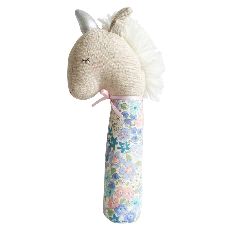 Alimrose - Yvette Unicorn Squeaker - Liberty Blue