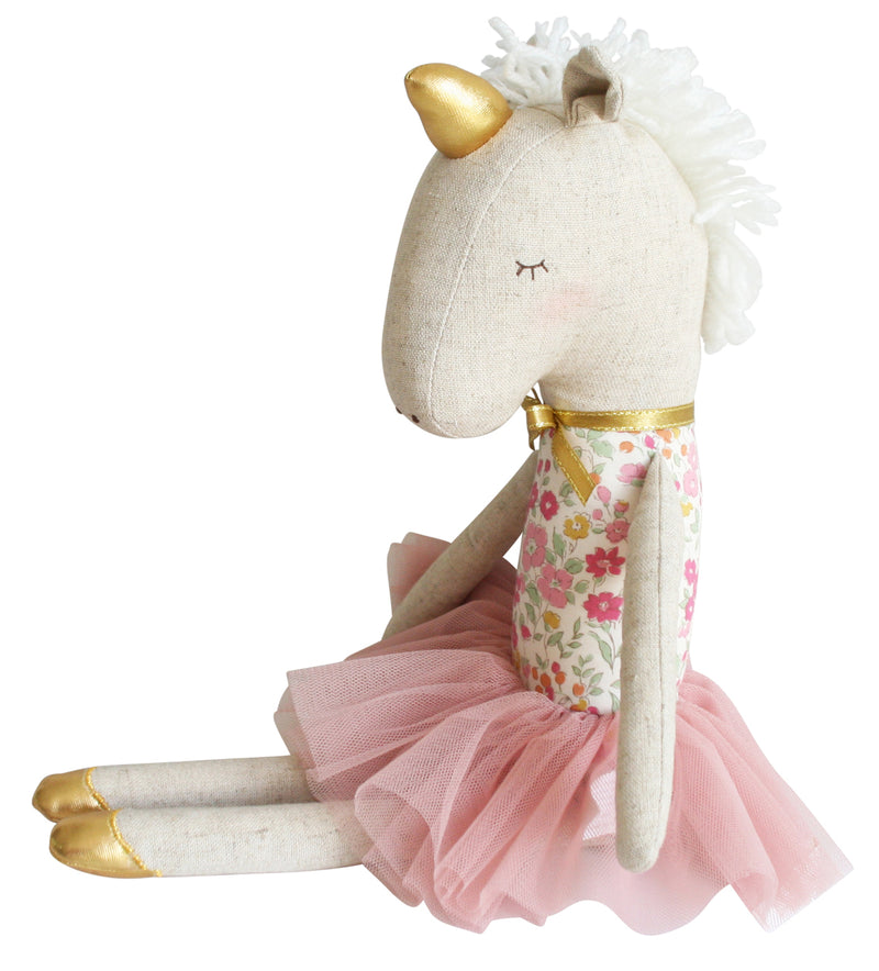 Alimrose - Yvette Unicorn Doll Rose Garden 43cm