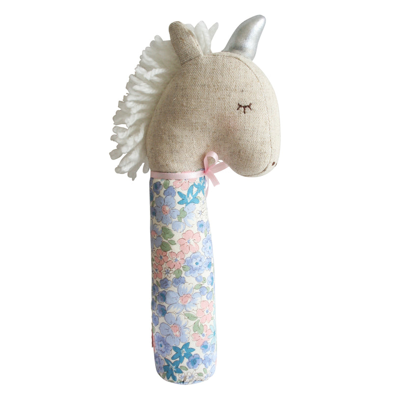 Alimrose - Yvette Unicorn Squeaker - Liberty Blue