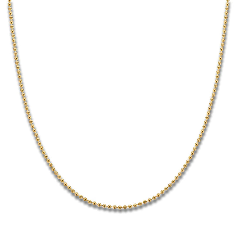 Palas - Yellow Gold Plated Ball Chain 50cm